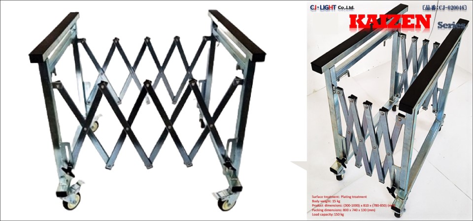 W伸縮式パネルスタンド